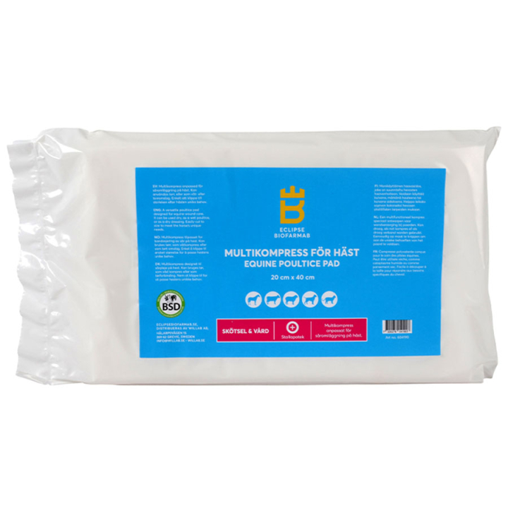Multikompressen für Pferde 20x40cm in der Gruppe Pflegeprodukte / Wundheilung & Salben / Bandagen bei Equinest (604190)