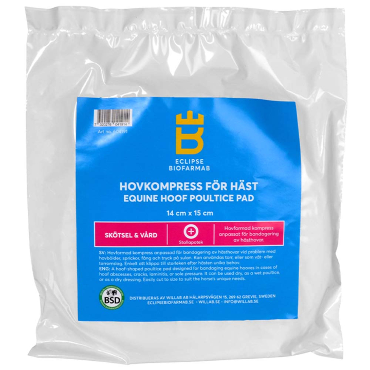 Hufkompresse für Pferde 3er-Pack 14x15cm in der Gruppe Pflegeprodukte / Wundheilung & Salben / Bandagen bei Equinest (604191)