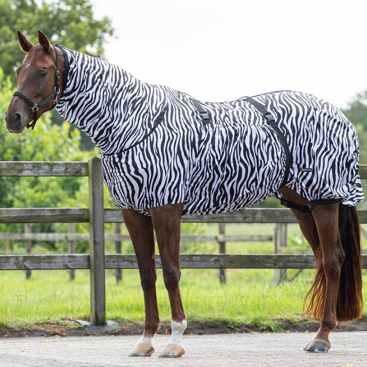 Ekzemdecke UV-Resistant Zebra Schwarz/Weiß in der Gruppe Fliegenschutz / Fliegendecken bei Equinest (6060ZEB105BAWH_r)