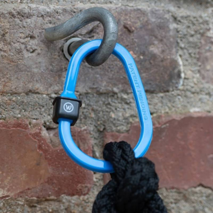 Karabinerhaken Safety Lock 2-pack Blau in der Gruppe Stall & Weide / Stallzubehör / Haken & Aufhängen bei Equinest (620050BL)