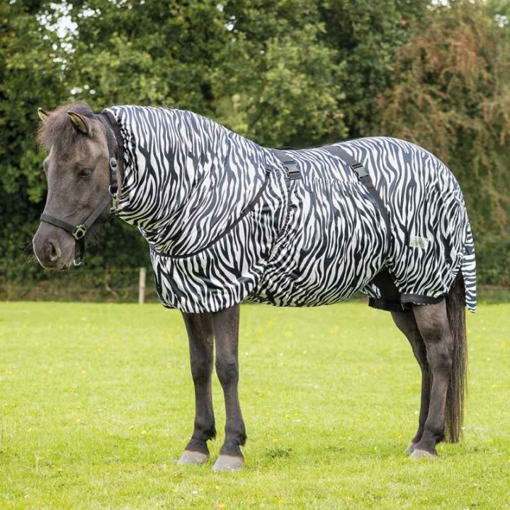Ekzemerdecke Icelandic UV-Protection Zebra Schwarz/Weiß in der Gruppe Pferdedecken / Fliegendecken & Ekzemerdecken bei Equinest (6212ZE16BAWH_r)