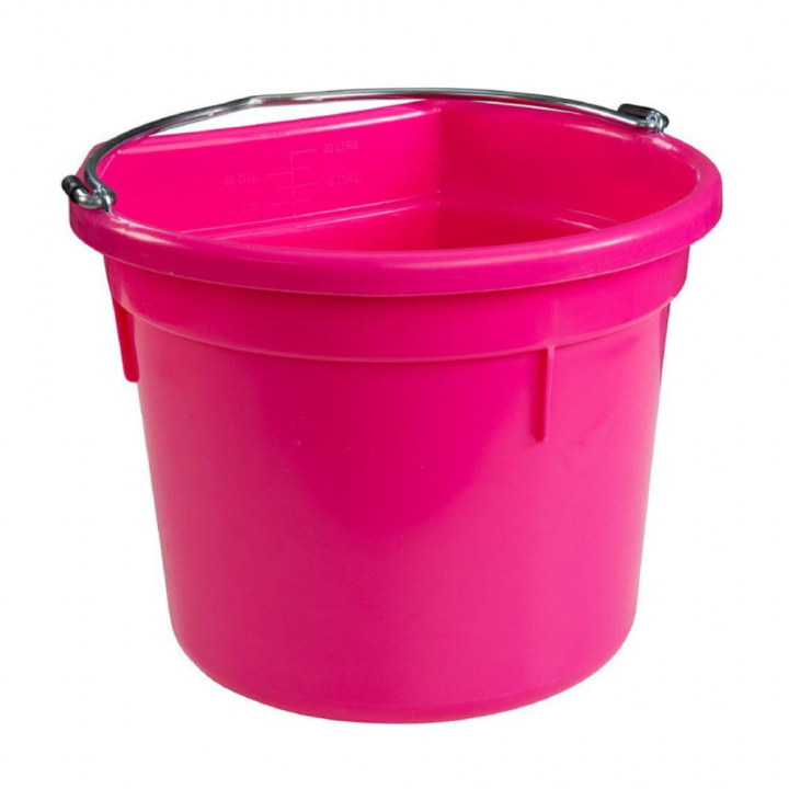 Eimer mit flacher Rückseite Rosa in der Gruppe Stall & Weide / Stallzubehör / Eimer bei Equinest (626011RS)