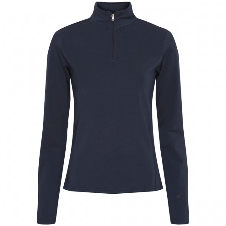 Funktions-T-Shirt Kolyma 1/4 Zip Marineblau in der Gruppe Reitbekleidung / Pullover & Fleecejacken bei Equinest (63243NA)