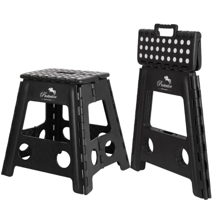 Klappbare Stallhocker Anti-Slip Schwarz in der Gruppe Stall & Weide / Stallzubehör / Hocker & Aufstieghilfen bei Equinest (651311BA)