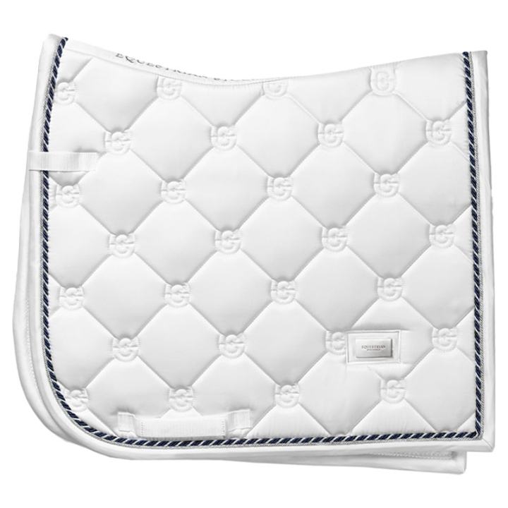 Dressurschabracke ES White Perfection Silver in der Gruppe Pferdezubehör & Pferdebedarf / Schabracken / Dressurschabracken bei Equinest (734019280151SI_r)