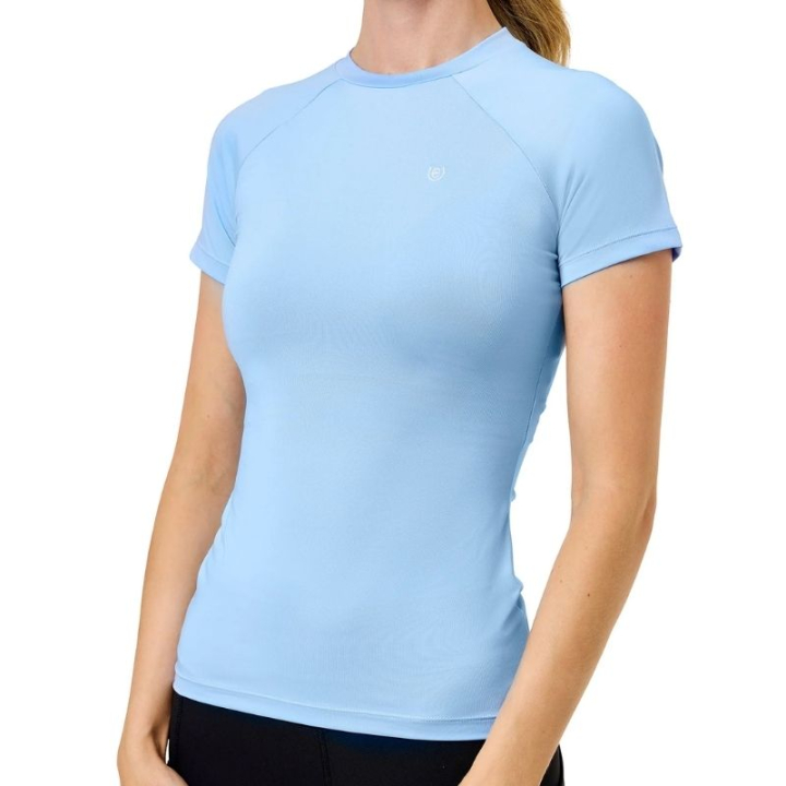Trainingstop ES Dynamic Base Layer Short Sleeve Midsummer Blue in der Gruppe Reitbekleidung / Langarm- & Kurzarm-Shirts / T-Shirts bei Equinest (734020644287MBL_r)