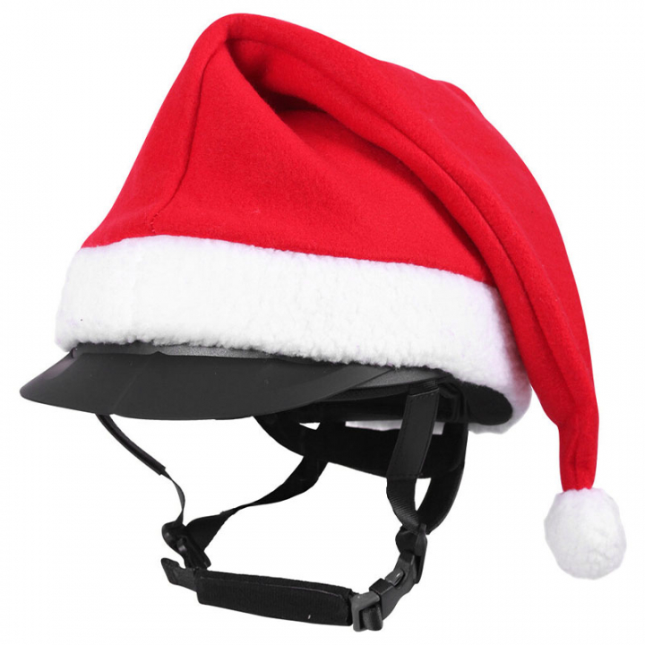Helmüberzug Weihnachtsmütze Rot/Weiß in der Gruppe Feiertage & Fasching bei Equinest (8009REWH)