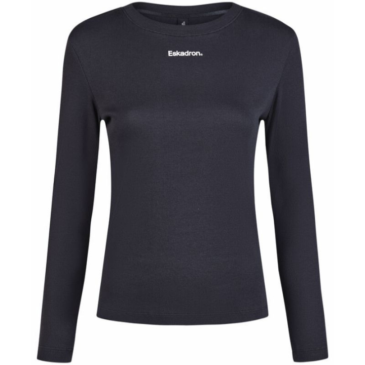 Reittop Rib Longsleeve Classic Sports Marineblau in der Gruppe Reitbekleidung / Langarm- & Kurzarm-Shirts bei Equinest (81607611NA_r)