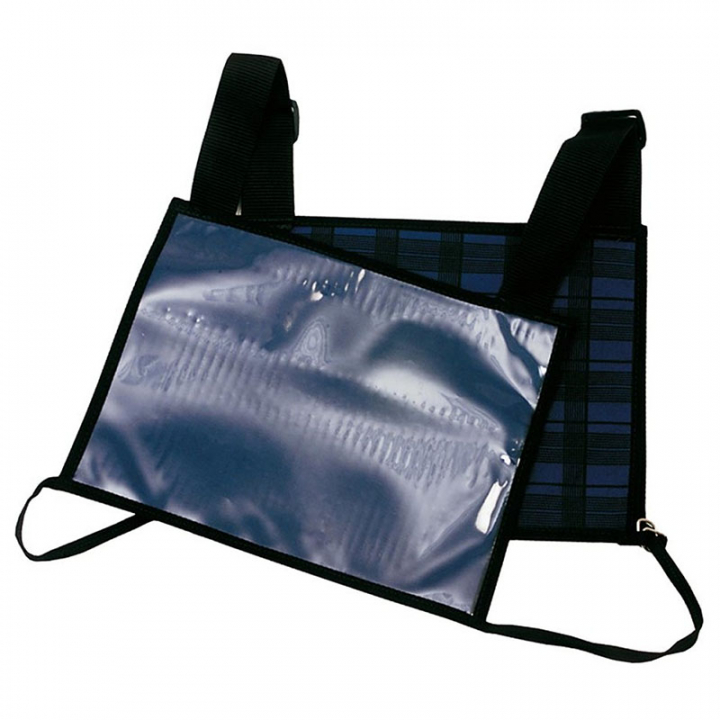 Nummernhalter Feldprüfungsgeschirr Schwarz/Blau in der Gruppe Pferdezubehör & Pferdebedarf / Zubehör / Turnieraustattung bei Equinest (819904-BABLUE)