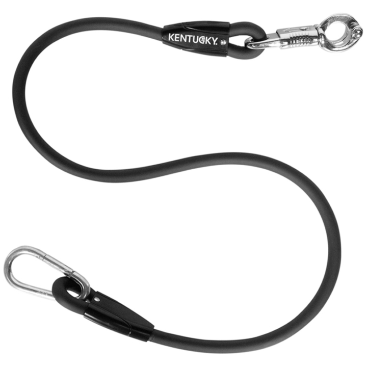 Anbindestrick Box Lead & Cross Silicone Schwarz in der Gruppe Pferdezubehör & Pferdebedarf / Führstricke & Transportstricke / Stricke für Transport bei Equinest (821580155BA_r)