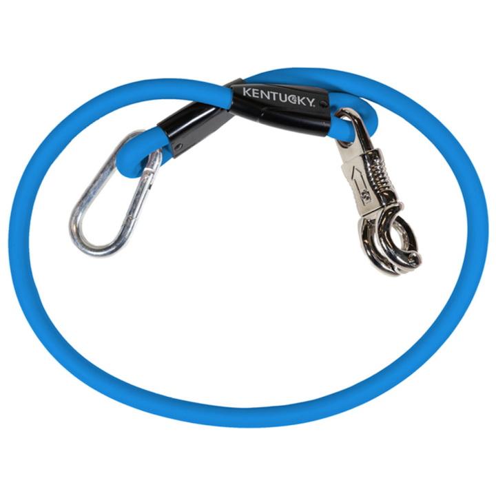 Anbindestrick Box Lead & Cross Silicone Blau in der Gruppe Pferdezubehör & Pferdebedarf / Führstricke & Transportstricke / Stricke für Transport bei Equinest (821586255BL_r)