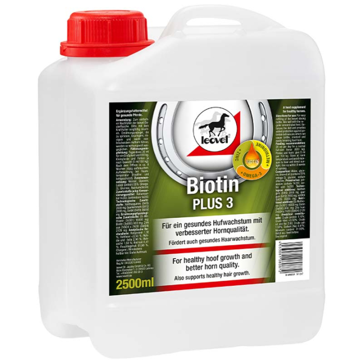 Biotin PLUS 3 2500ml in der Gruppe Zusatzfutter & Ergänzungsfuttermittel / Zusatzfutter für Pferde / Hufe bei Equinest (82188-2500)