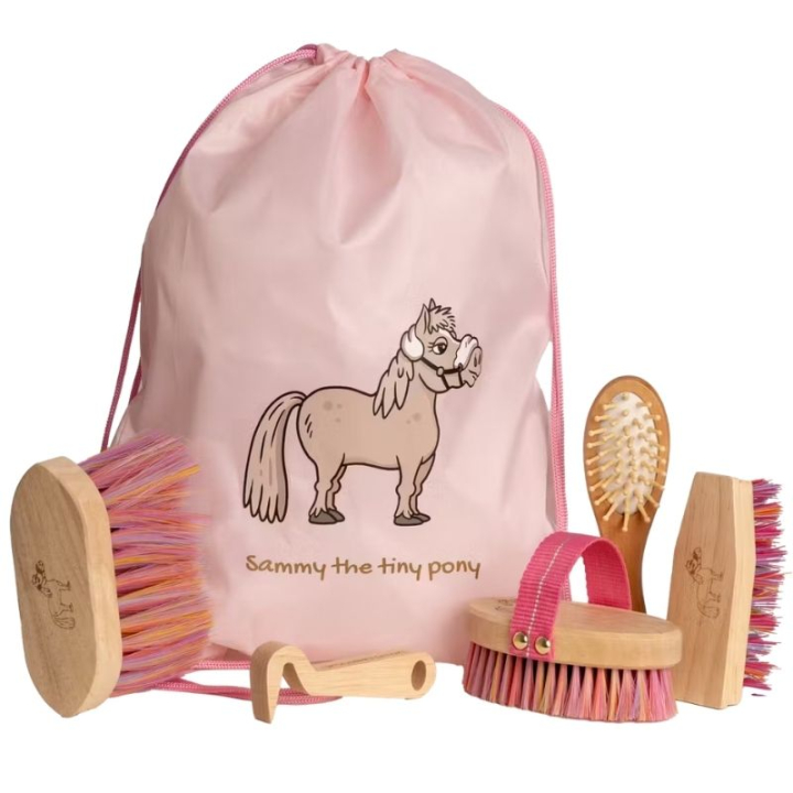 Bürstenset Sammy Kids Rosa in der Gruppe Pflegeprodukte / Pferdebürsten bei Equinest (8221310SPI)