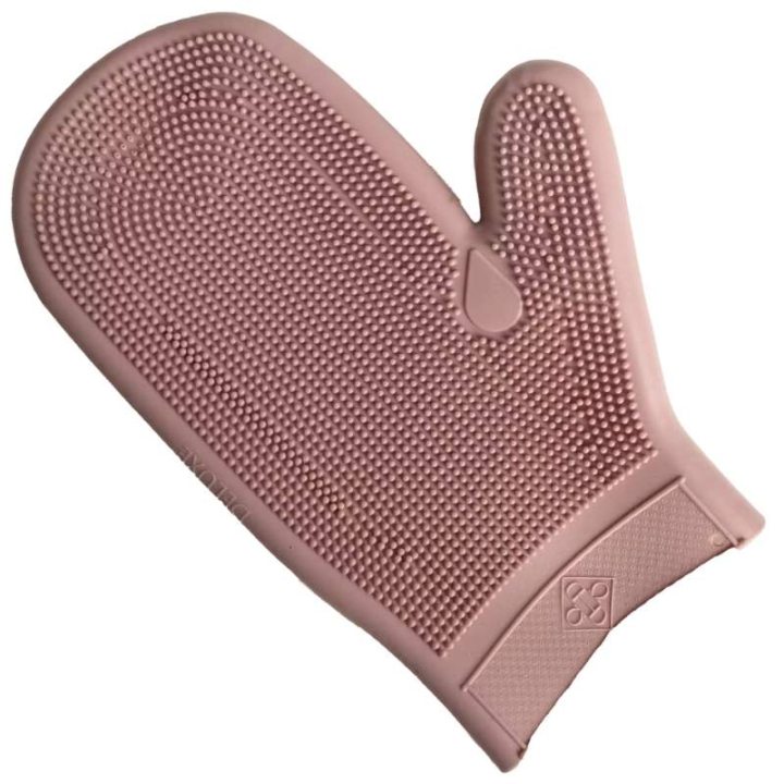 Putzhandschuh Rubber Rosa in der Gruppe Pflegeprodukte / Pferdebürsten / Putzhandschuhe bei Equinest (8223810PI)
