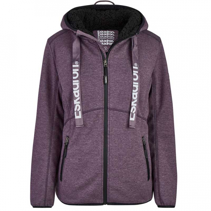 Kapuzenpullover Zip Ruby Deepberry in der Gruppe Reitbekleidung / Pullover & Fleecejacken bei Equinest (822684130Li_r)