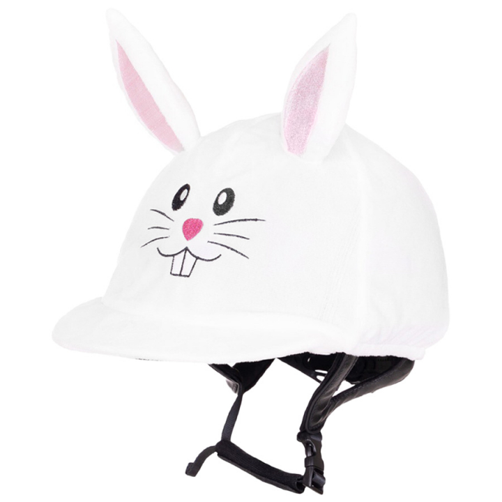 Helmüberzug Osterhase Weiß in der Gruppe Feiertage & Fasching bei Equinest (8634WH)