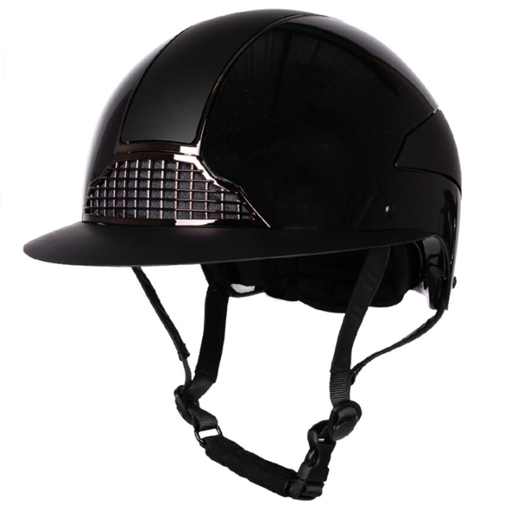 Reithelm Miami Polo Schwarz in der Gruppe Reitausrüstung / Reithelme / Sonnenblende bei Equinest (8770ZW5155BA_r)
