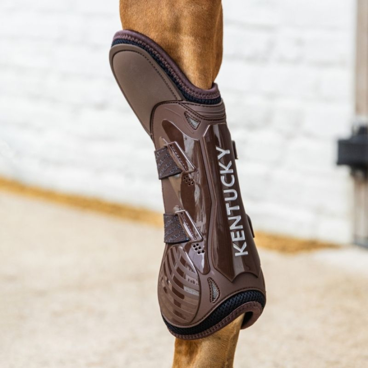 Beinschutz Bamboo Shield Elastic Knee Protection Braun in der Gruppe Pferdezubehör & Pferdebedarf / Beinschutz & Hufschutz  / Springgamaschen bei Equinest (8811505LBR_r)