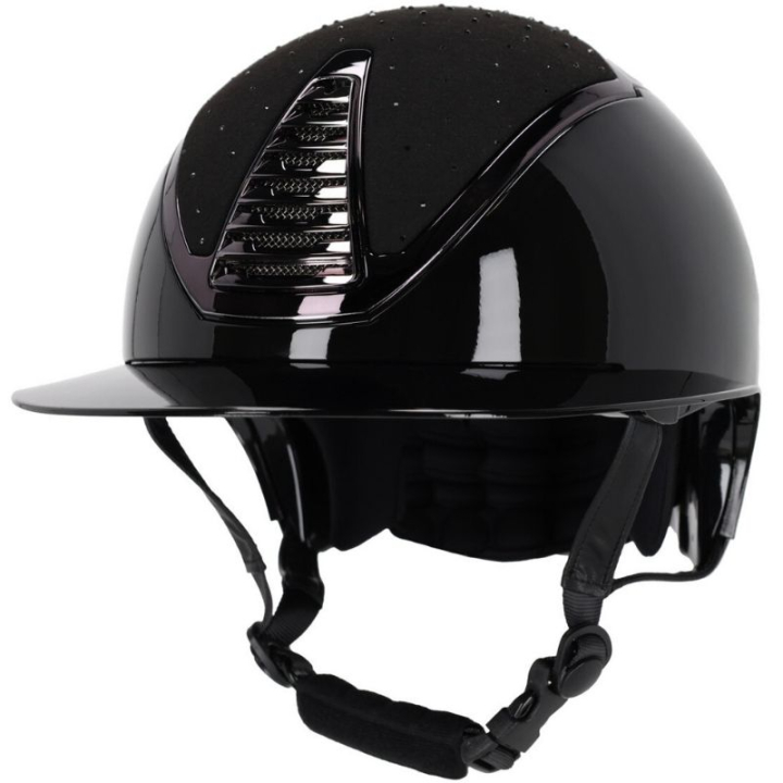 Reithelm Memphis Polo Visor Schwarz in der Gruppe Reitausrüstung / Reithelme / Sonnenblende bei Equinest (8995ZW5155BA_r)