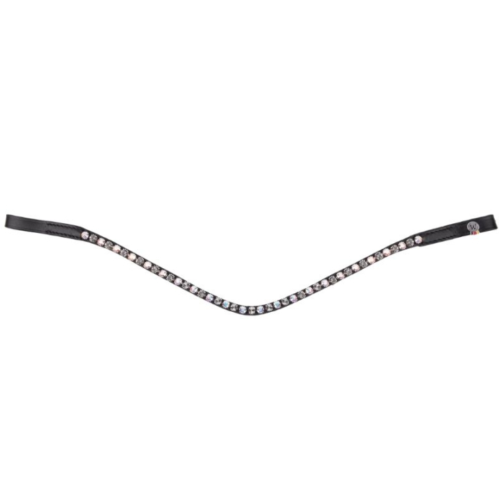 Stirnriemen Glam X-Line Black/Pearl/Grey in der Gruppe Pferdezubehör & Pferdebedarf / Zaumzeug & Stirnriemen / Stirnriemen bei Equinest (9579010PBPG_r)