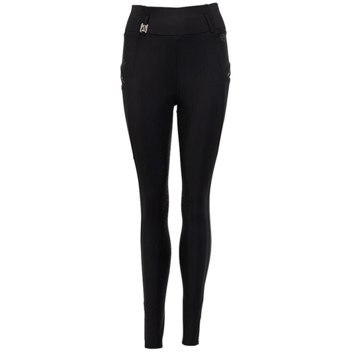 Reitleggings Tregging Exposure Silicone Full Seat Schwarz in der Gruppe Reitbekleidung / Reithosen & Reitleggings / Reitleggings bei Equinest (A62245B00103BA_r)