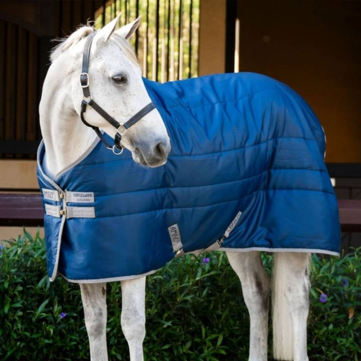 Stalldecke Amigo Ripstop Insulator 210D 200g Marineblau/Grau in der Gruppe Pferdedecken / Stalldecken bei Equinest (ABRDM2BJJNAGR_r)