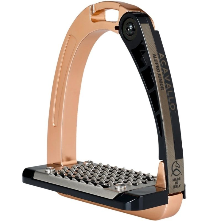 Steigbügel Kinder/Junior Arena Alupro Rose Gold in der Gruppe Pferdezubehör & Pferdebedarf / Steigbügel bei Equinest (AC617PIRSGD)