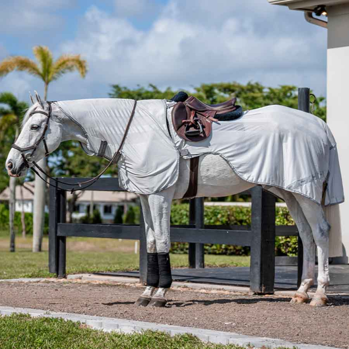 Fliegendecke Amigo Flyrider Silber/Grau in der Gruppe Fliegenschutz / Fliegendecken bei Equinest (AFRE10IJISIGR_r)
