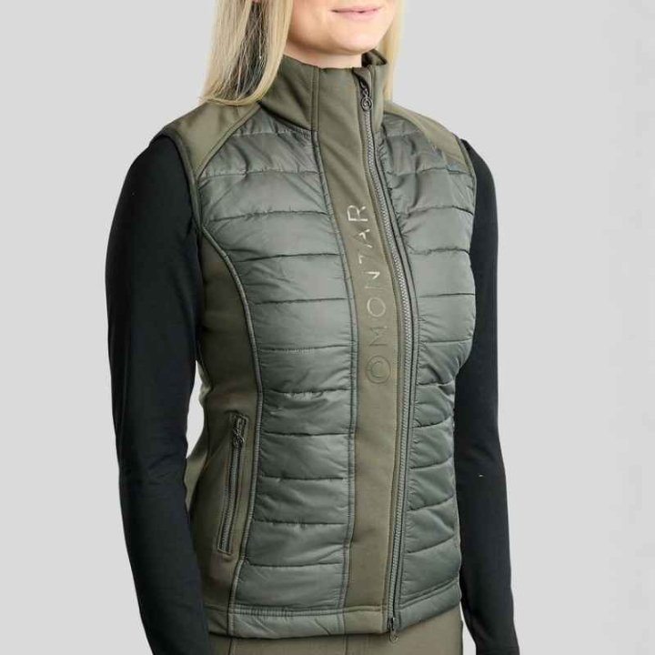 Hybridweste Emma Softshell Forest Green in der Gruppe Reitbekleidung / Westen bei Equinest (BW2124099LFGR_r)
