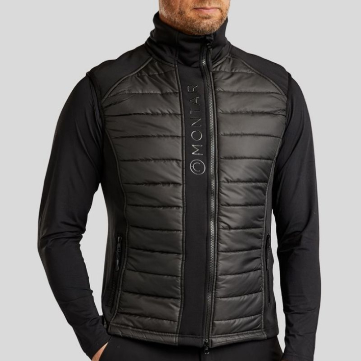 Hybridweste Herren Emanuel Softshell Schwarz in der Gruppe Reitbekleidung / Westen bei Equinest (BW31244LBA_r)