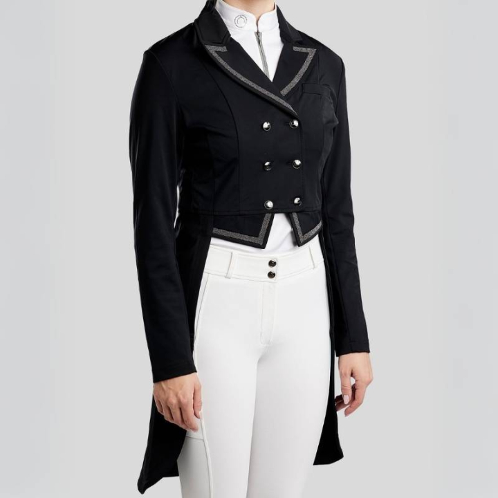 Dressurfrack Softshell Schwarz in der Gruppe Reitbekleidung / Turnierjackets bei Equinest (COAT20243BA_r)