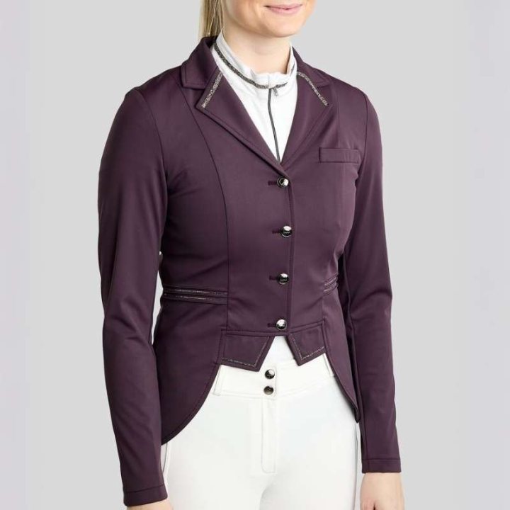 Kurzer Frack MoKylie Softshell Gun Metal Crystals Fig in der Gruppe Reitbekleidung / Turnierjackets bei Equinest (COAT26703634FIG_r)