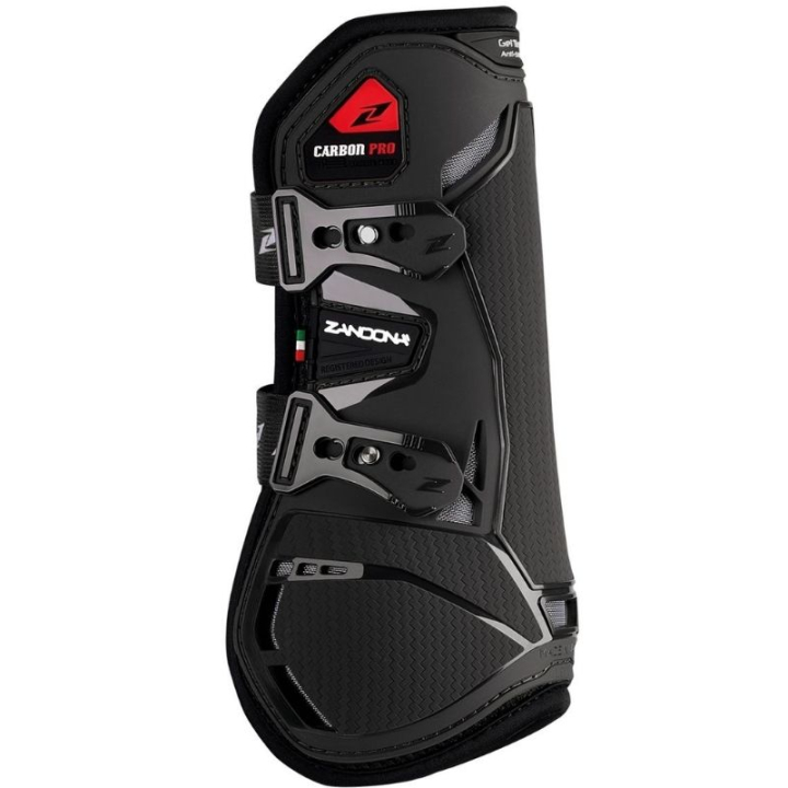 Sehnenschoner Carbon Pro Schwarz in der Gruppe Pferdezubehör & Pferdebedarf / Beinschutz & Hufschutz  / Springgamaschen bei Equinest (E1210BKSBKBA_r)
