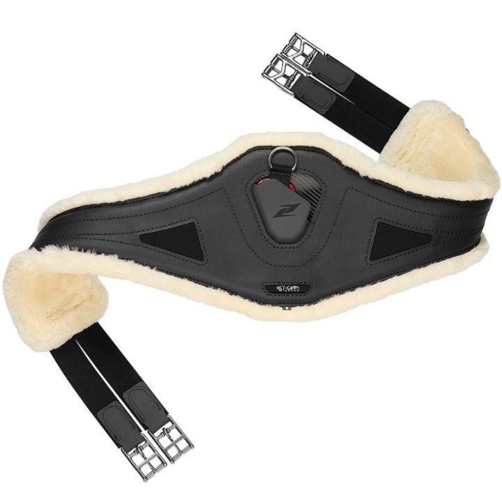 Sattelgurt Techno-Fur Candy Schwarz in der Gruppe Pferdezubehör & Pferdebedarf / Sattelgurte / Allroundgurte & Langgurte bei Equinest (E2448BK110YWBA_r)