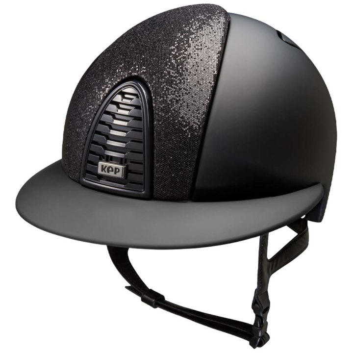 Reithelm Cromo 2.0 Matt Polo Inserto Glitter Schwarz in der Gruppe Reitausrüstung / Reithelme / Sonnenblende bei Equinest (E54323B00171BA_r)