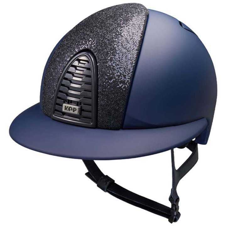 Reithelm Cromo 2.0 Matt Polo Inserto Glitter Marineblau in der Gruppe Reitausrüstung / Reithelme / Sonnenblende bei Equinest (E54323L05071NA_r)