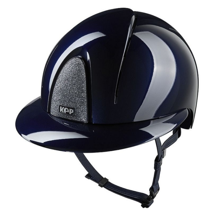 Reithelm Smart Nova Metal Polish Polo Star Marineblau/Silber in der Gruppe Reitausrüstung / Reithelme / Sonnenblende bei Equinest (E54367L0NASI_r)