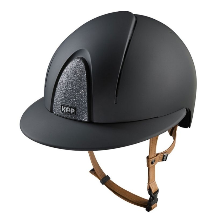 Reithelm Smart Nova Matt Polo Star Beige Strap Schwarz/Silber in der Gruppe Reitausrüstung / Reithelme / Sonnenblende bei Equinest (E54385B0BASI_r)