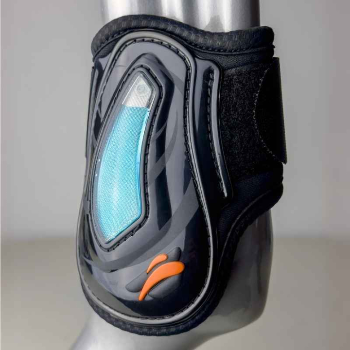 Streichkappen eAirshock Velcro Schwarz in der Gruppe Pferdezubehör & Pferdebedarf / Beinschutz & Hufschutz  / Streichkappen bei Equinest (EAIRRLNVBA_r)