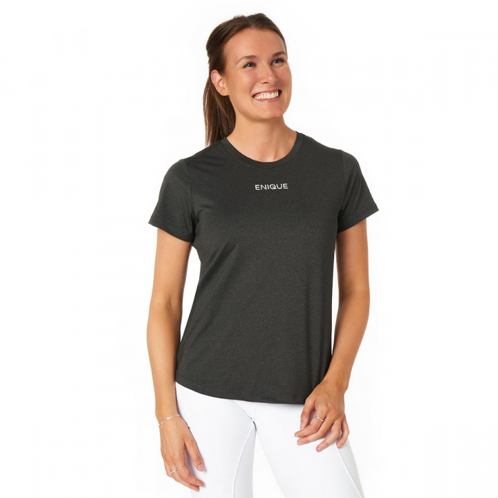 T-Shirt Alltag Mitternachtsgrau in der Gruppe Reitbekleidung / Langarm- & Kurzarm-Shirts / T-Shirts bei Equinest (ENQ005Gr_r)