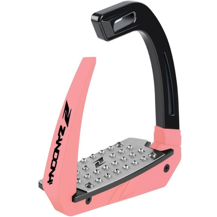 Sicherheitssteigbügel Omnia Schwarz/Rosa in der Gruppe Pferdezubehör & Pferdebedarf / Steigbügel bei Equinest (EOSSBKUNPKBAPI)