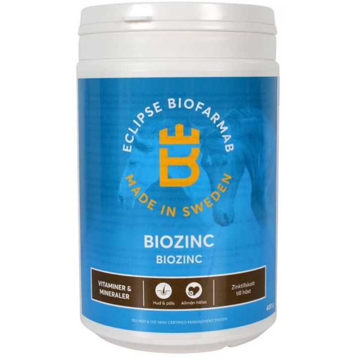 BioZinc 400g in der Gruppe Zusatzfutter & Ergänzungsfuttermittel / Zusatzfutter für Pferde / Vitamine & Mineralstoffe bei Equinest (H12032)
