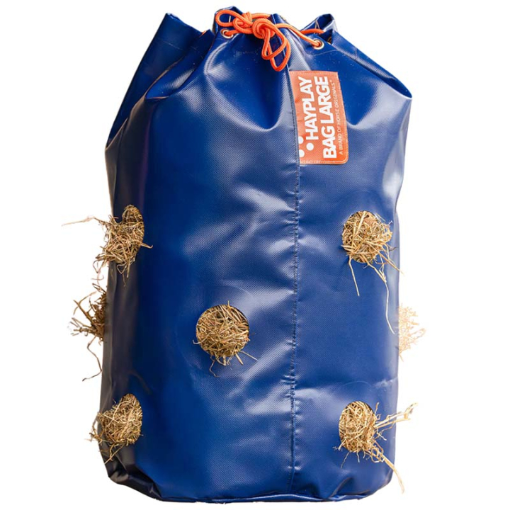 Heunetz HayPlay Tiebag Large Dunkelblau in der Gruppe Stall & Weide / Stallzubehör / Heunetze & Heutaschen bei Equinest (HO-PB-L)
