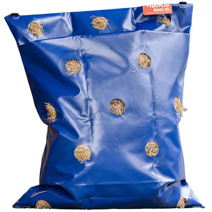 Heunetz HayPlay Buttonbag Belly XL Dunkelblau in der Gruppe Stall & Weide / Stallzubehör / Heunetze & Heutaschen bei Equinest (HO-PB-XL)
