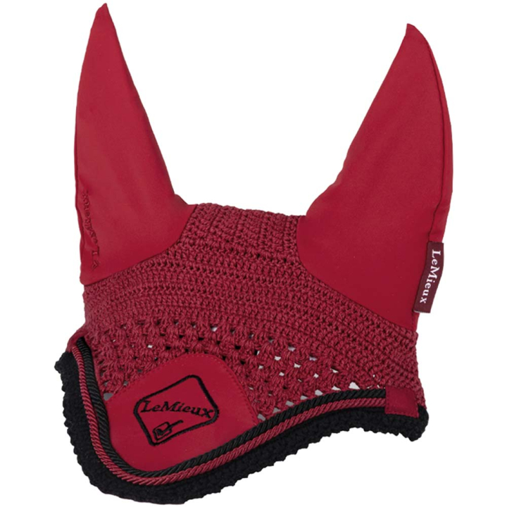 Haube Classic Rot/Schwarz in der Gruppe Pferdezubehör & Pferdebedarf / Fliegenhauben bei Equinest (IT00757004BARE_r)