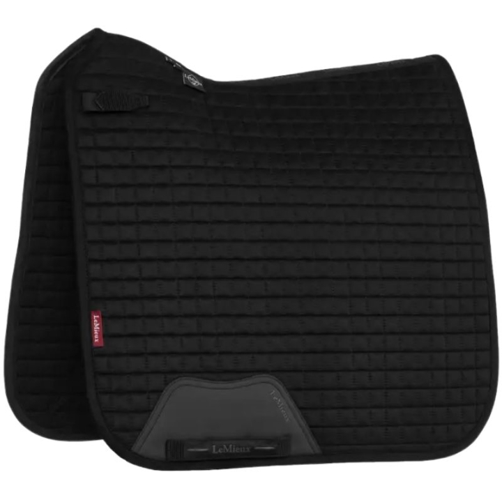 Dressurschabracke Suede Square Schwarz in der Gruppe Pferdezubehör & Pferdebedarf / Schabracken / Dressurschabracken bei Equinest (IT01280005BA_r)