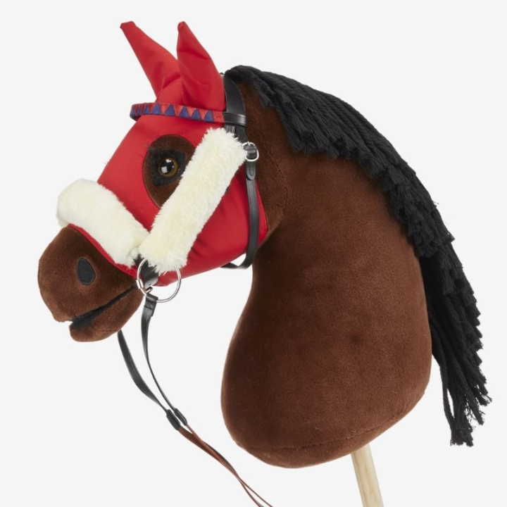 Rennhaube für Steckenpferd Stretch Rot in der Gruppe Steckenpferde & Spielzeugpferde / Zubehör für Steckenpferde bei Equinest (IT043660RE)