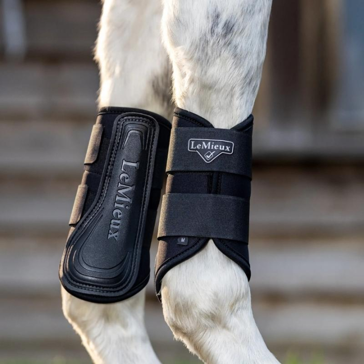 Arbeitsgamaschen Grafter Schwarz/Schwarz in der Gruppe Pferdezubehör & Pferdebedarf / Beinschutz & Hufschutz  / Arbeitsgamaschen & Dressurgamaschen bei Equinest (IT04916003BABA_r)