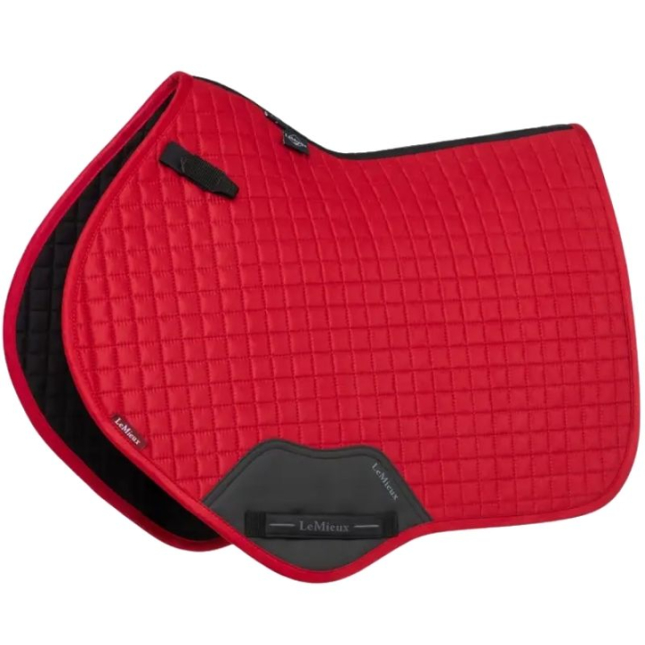 Schabracke Suede Square Rot in der Gruppe Pferdezubehör & Pferdebedarf / Schabracken / Springschabracken & Vielseitigkeitsschabracken bei Equinest (IT07599066RE_r)