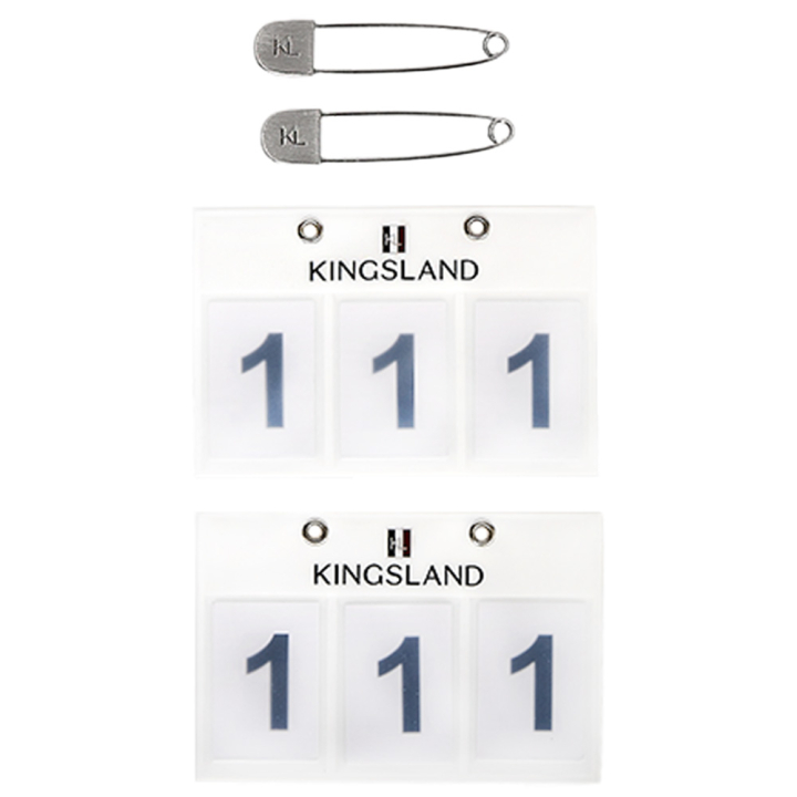 Nummernschild Classic 2-pack Weiß in der Gruppe Pferdezubehör & Pferdebedarf / Zubehör / Startnummern bei Equinest (KLC-HG-730VI-ONESIZE)